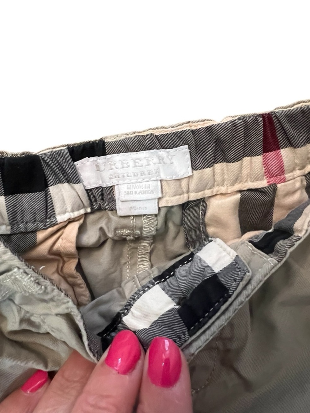 Burberry Beige Pants- Size 9 Months - Picture 2 of 7